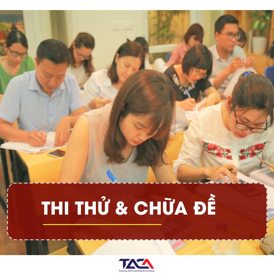 Thi thử chữa đề đại lý thuế tại học viện Taca
