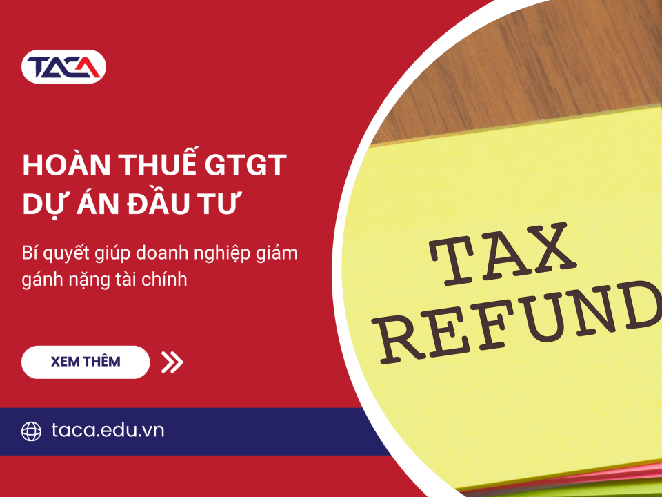 hoàn thuế gtgt dự án đầu tư