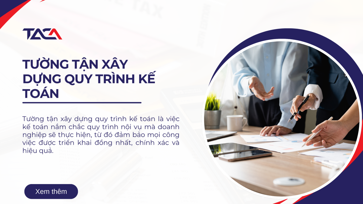 xây dựng quy trình kế toán