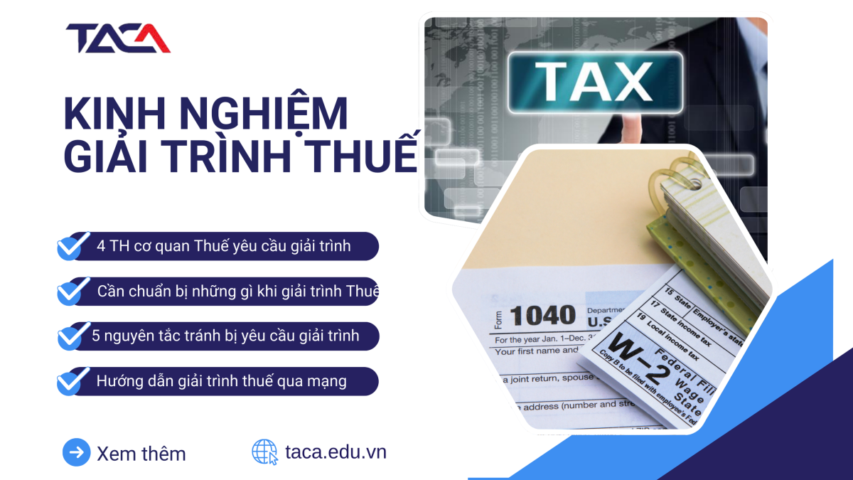 kinh nghiệm giải trình thuế