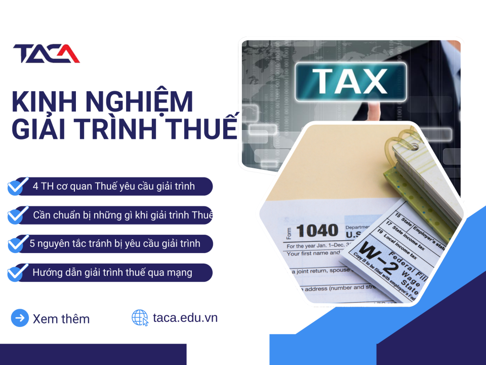 kinh nghiệm giải trình thuế