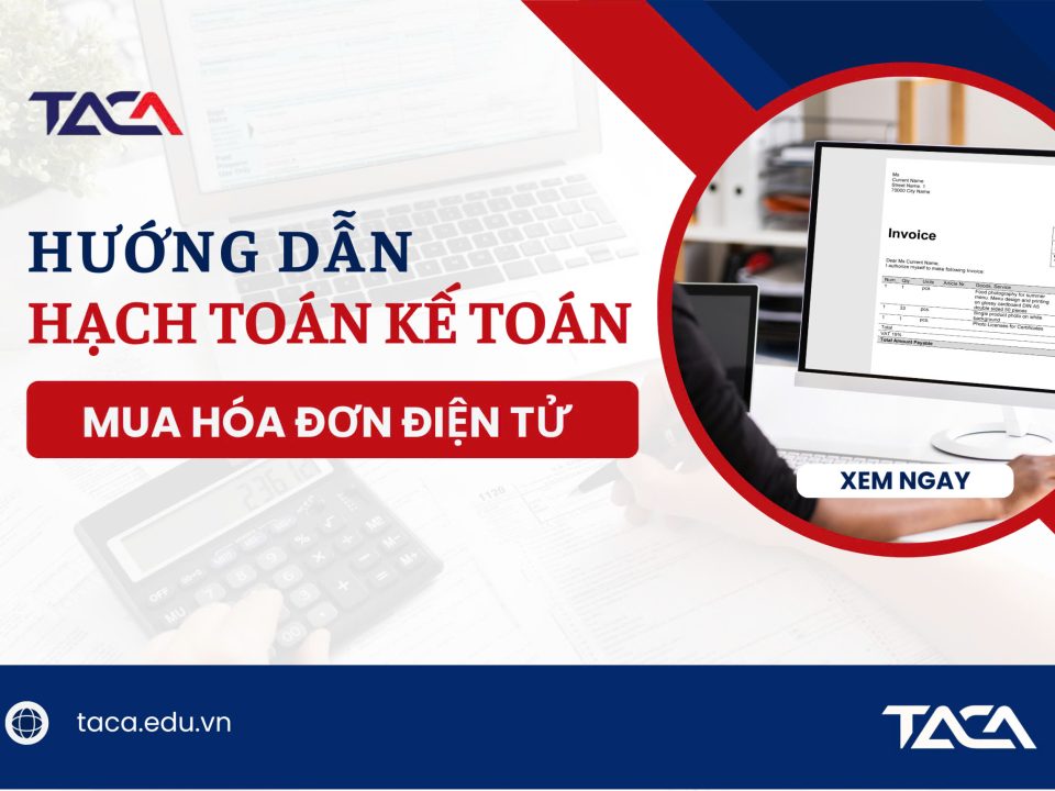 Hạch toán mua hóa đơn điện tử