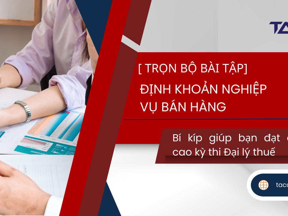 bài tập định khoản nghiệp vụ bán hàng