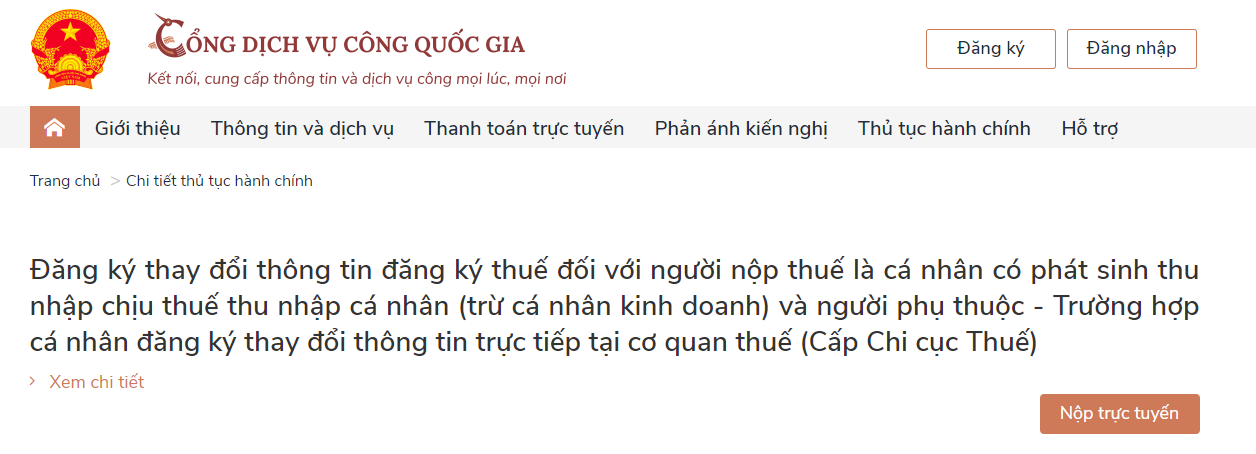 4 Cách thay đổi thông tin đăng ký thuế từ CMND sang CCCD online đơn giản nhất