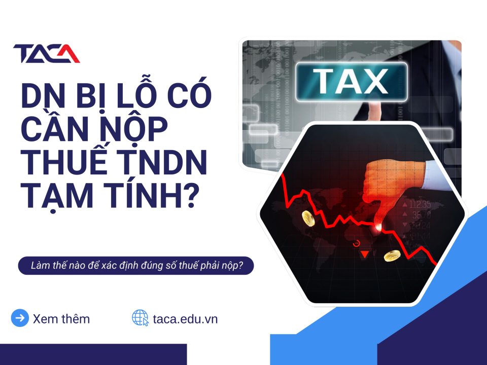 Doanh nghiệp lỗ có phải nộp thuế TNDN tạm tính không?
