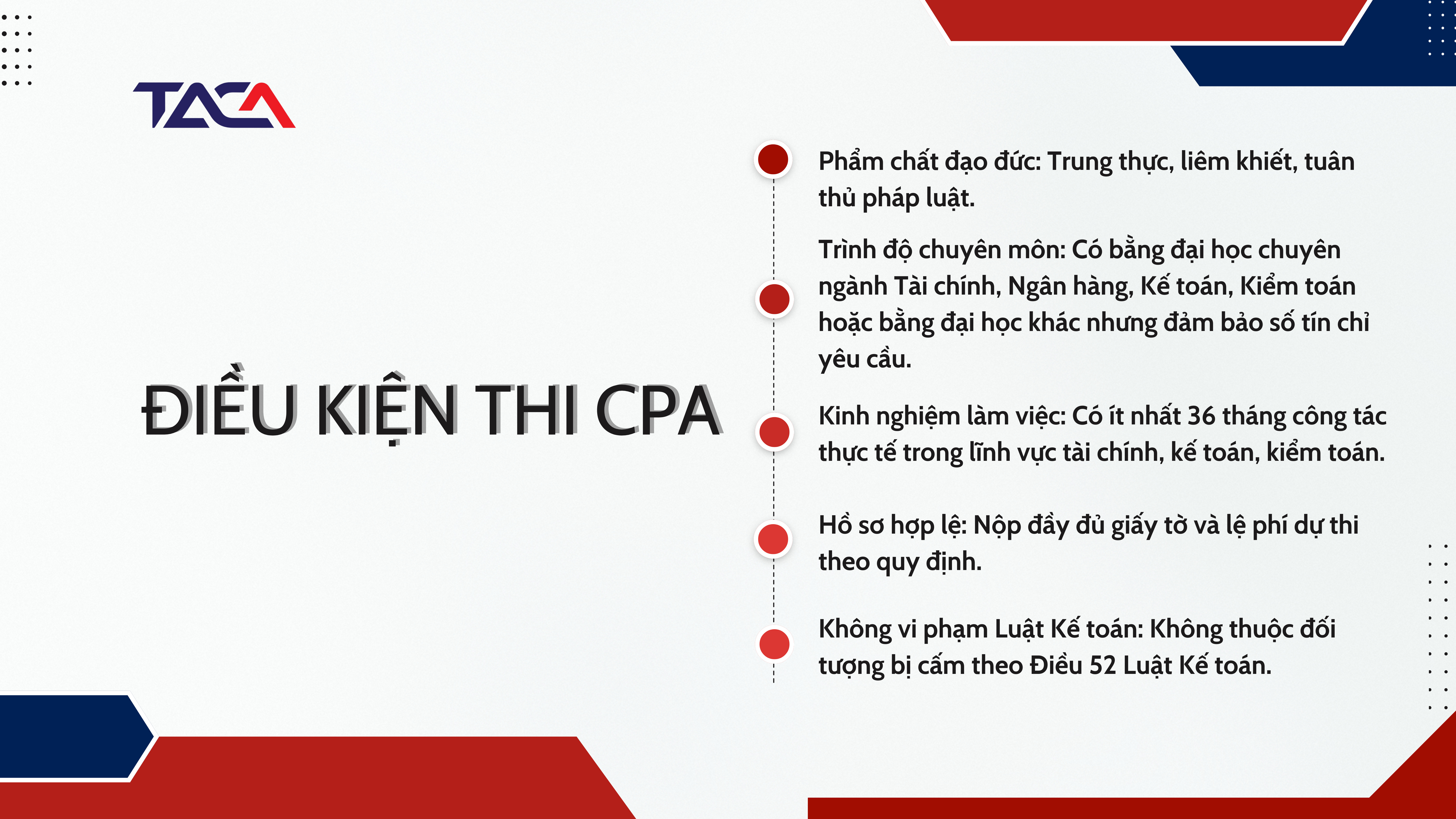điều kiện thi cpa