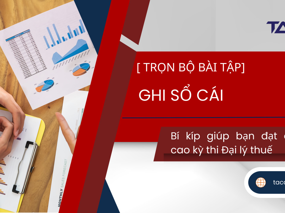 bài tập ghi sổ cái
