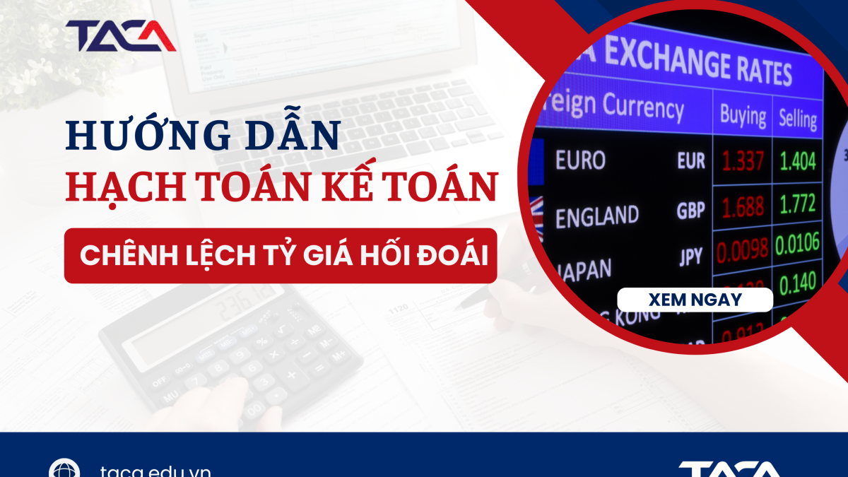 Hạch toán chênh lệch tỷ giá hối đoái