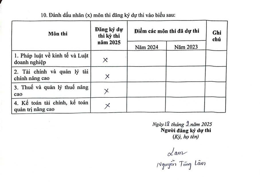 Hướng dẫn hoàn thiện hồ sơ thi CPA/APC 2025 mới nhất