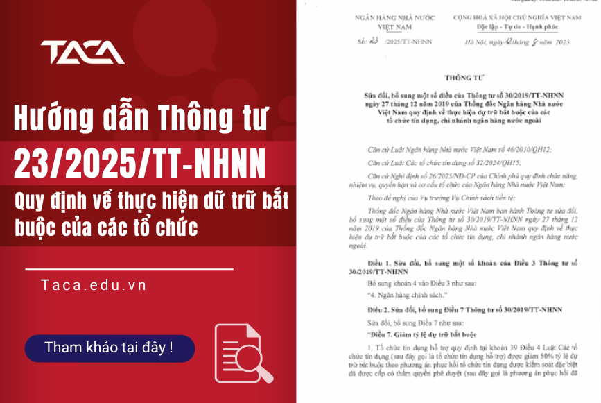 Thông tư số 23/2025/TT-NHNN