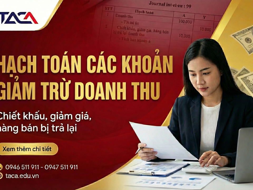 Hướng dẫn hạch toán các khoản giảm trừ doanh thu