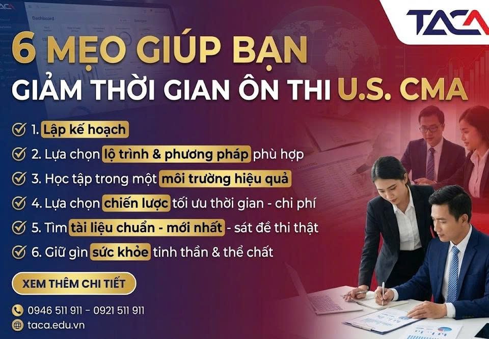 6 mẹo giúp bạn giảm thời gian ôn thi U.S. CMA