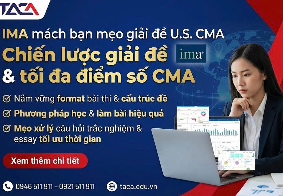 IMA mách bạn mẹo giải đề U.S. CMA
