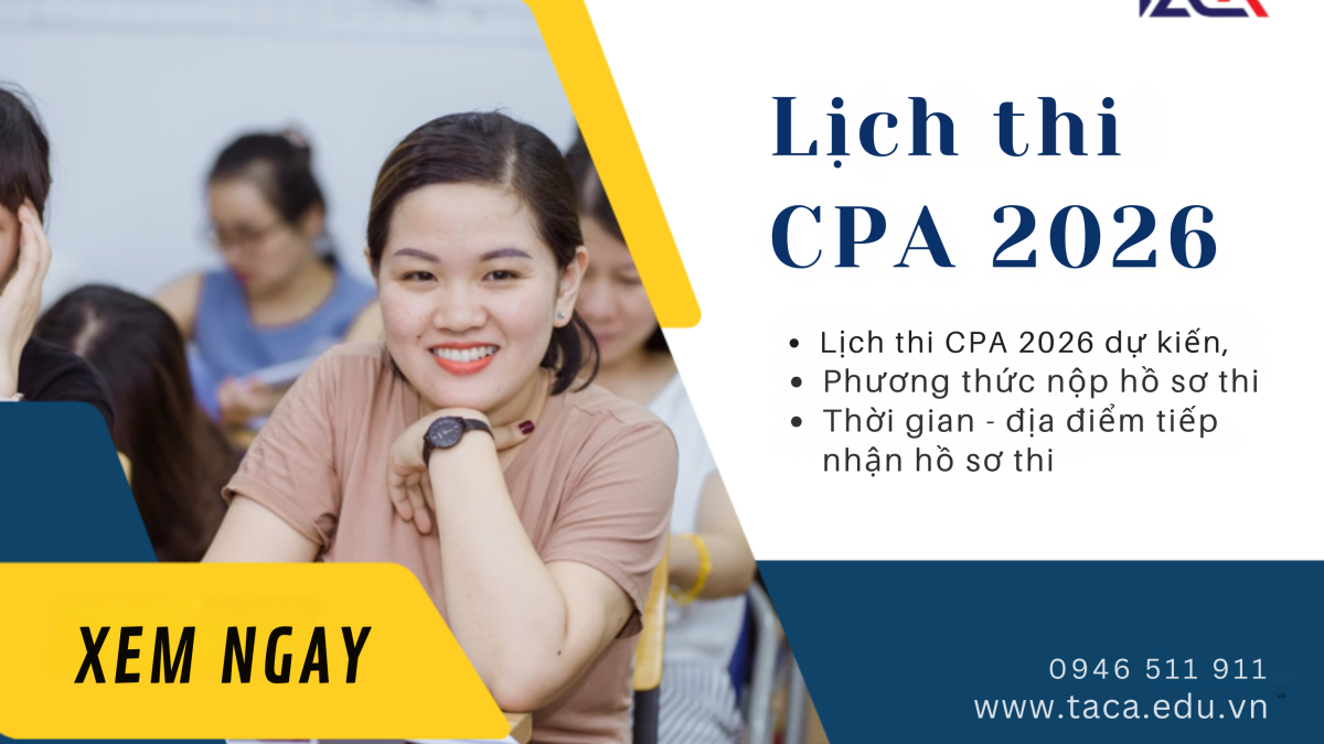 [Thông báo] Lịch thi Đại Lý Thuế 2026