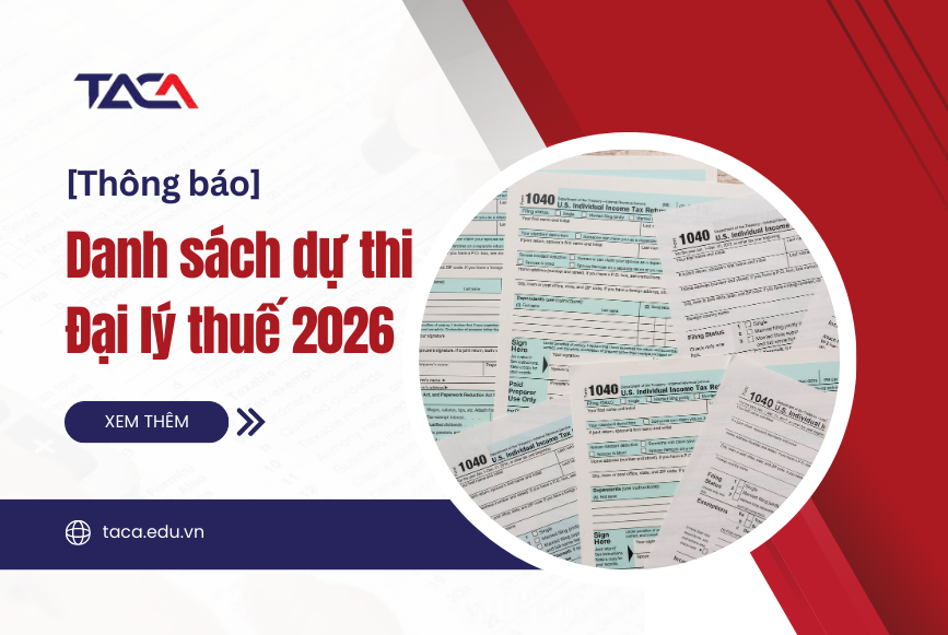 Danh sách dự thi Đại lý thuế 2026