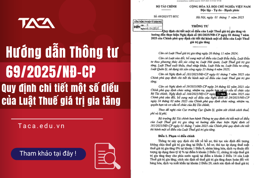Thông tư số 69/2025/TT-BTC