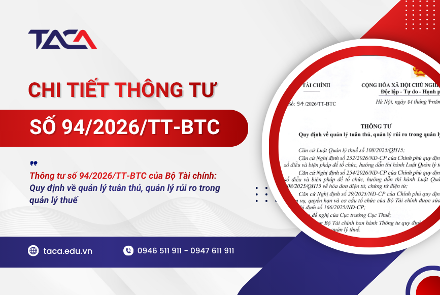 Thông tư số 94/2026/TT-BTC