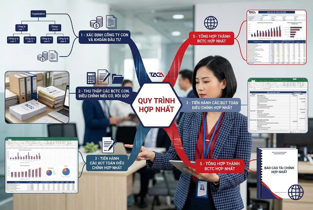 Báo cáo tài chính hợp nhất & Ứng dụng thực tế
