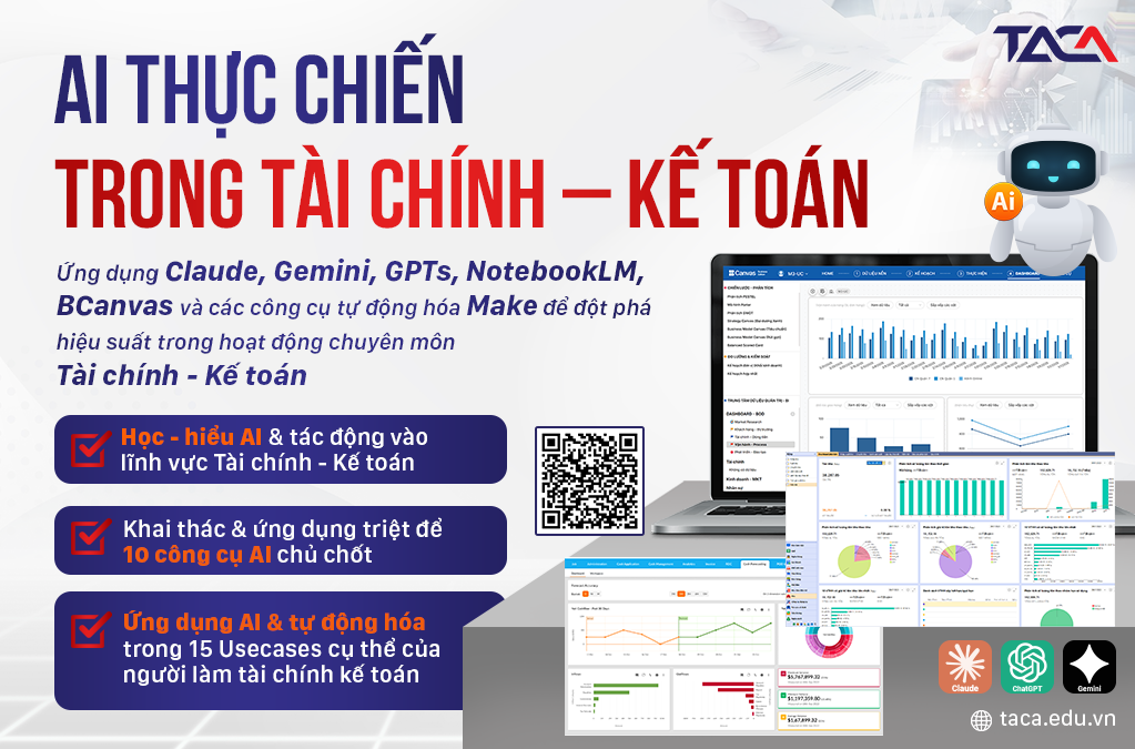 Khoá học AI thực chiến trong tài chính - kế toán